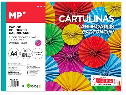 Carton colorat 10 coli A4 PN211-A4 - cel.ro