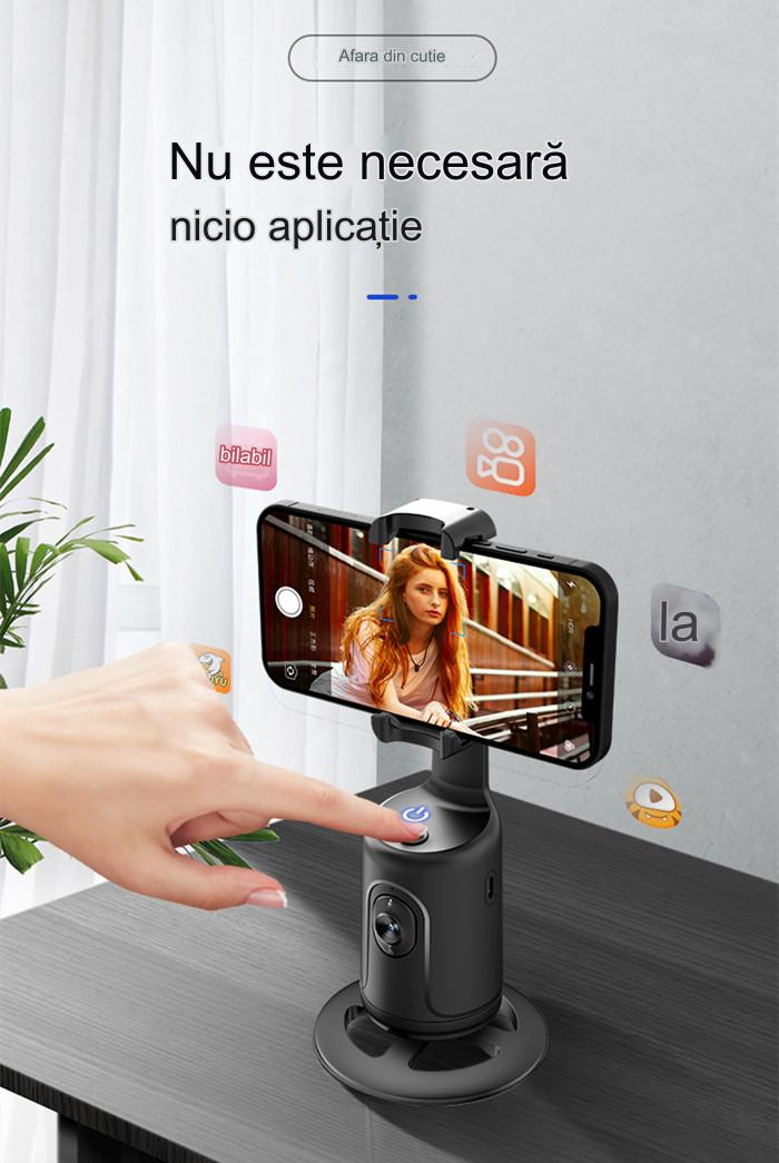 Stabilizator AI Gimbal Functie de detectie recunoastere si urmarire a fetei  in