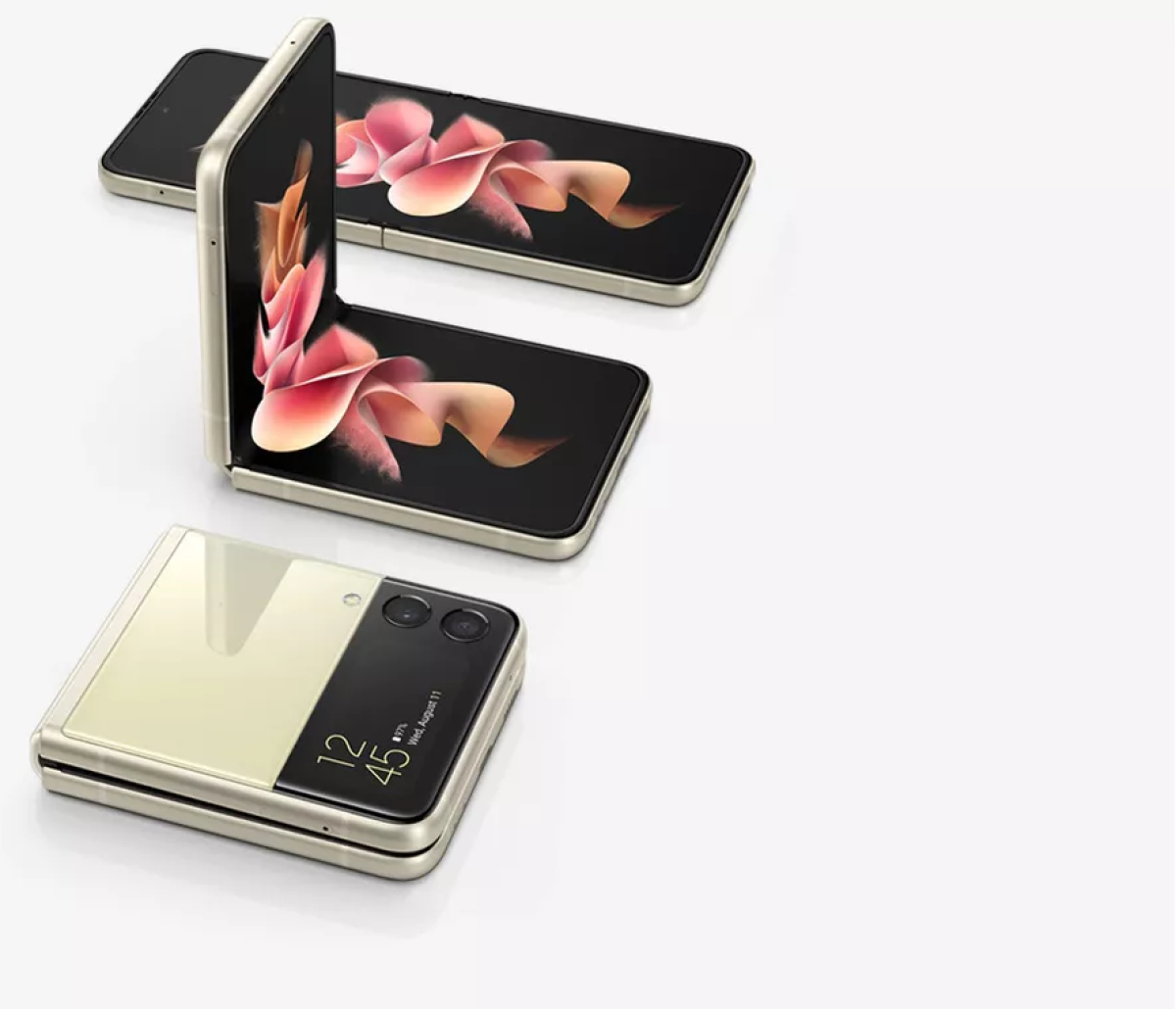 Telefon Samsung Galaxy Z Flip 3 Dual SIM 5G 8GB 256GB Cream SM