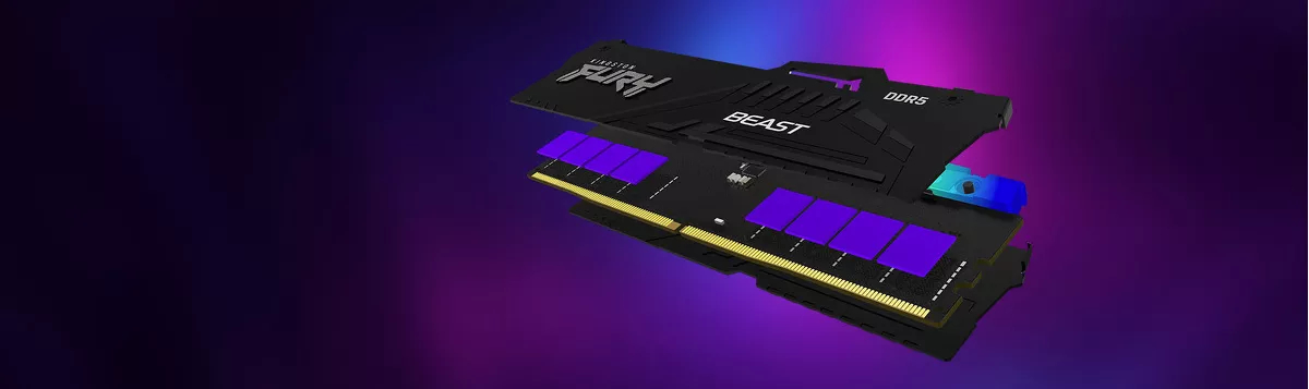 Memorie Kingston FURY Beast RGB 32GB DDR5 6000MHz CL36 Dual