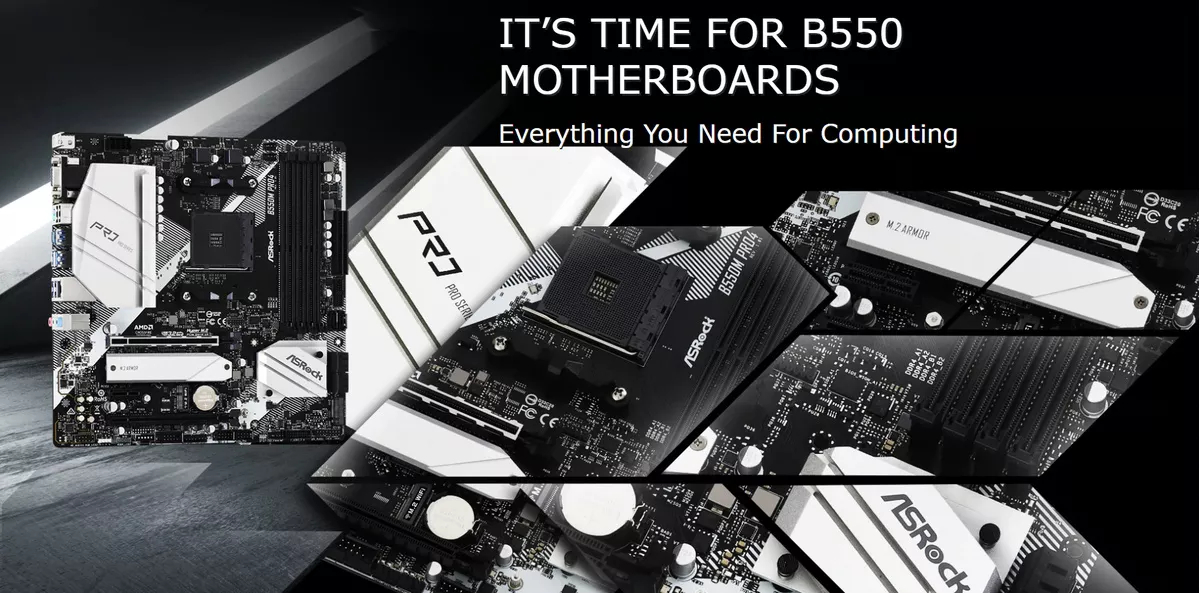 Placa de baza AM4 AsRocK B550 MicroATX DDR4 B550M Pro4