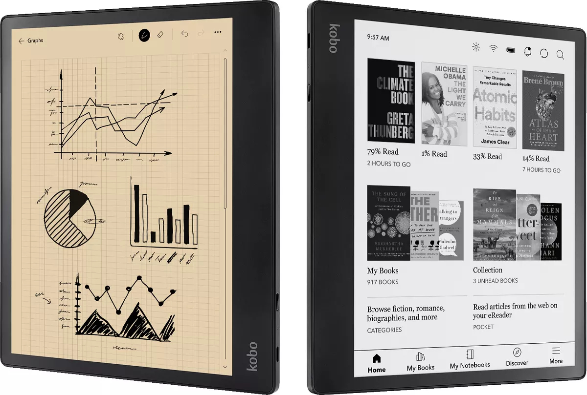 Tableta ePaper Kobo Elipsa 2E 10.3 inch 32GB Negru