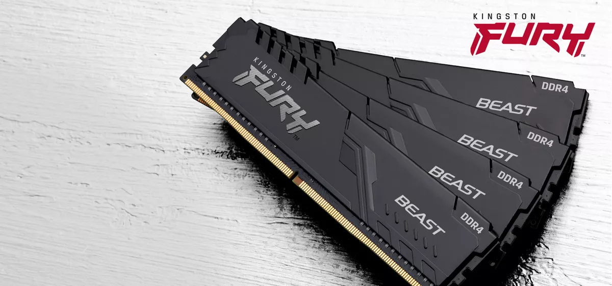 Kit RAM Kingston DDR4 32GB 3200MHz CL16 2X16GB FURY Beast