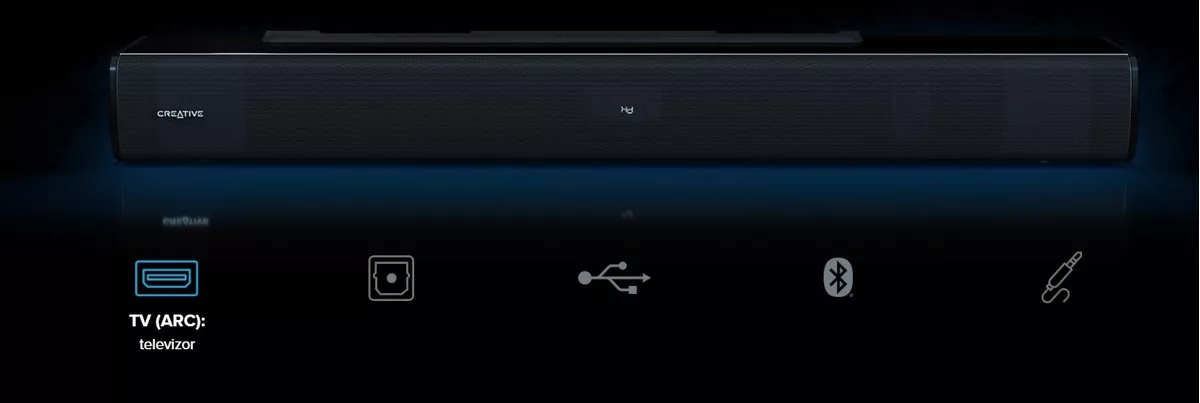 Soundbar USB under-monor compatta Creative Stage Air V2 con Bluetooth Soundbar USB under-monor compatta Creative Stage Air V2 con Bluetooth