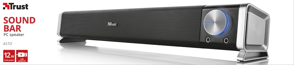 Wireless Soundbar Trust 21046 Asto Soundbar Tv Speaker Soundbar PC