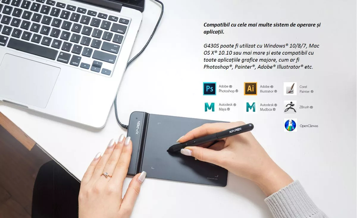 XP-Pen G430S Tavoletta Grafica 4x3 Pollici Per Osu! Pen - Foto 8