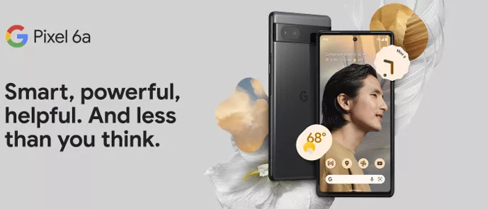 Google Pixel 6a Single Sim 5G 128GB 6GB Charcoal