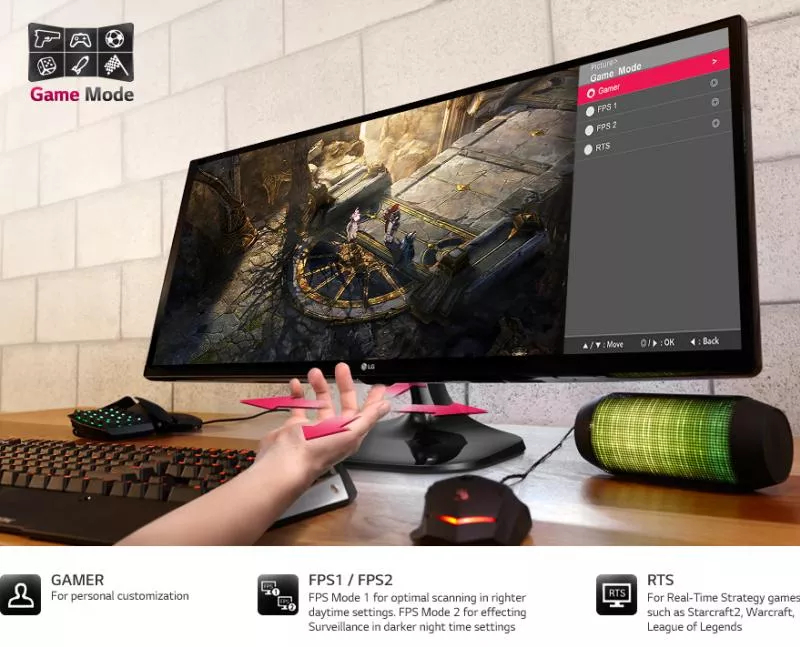Monitor LED 25 LG 25UM57-P UW-UXGA 5ms GTG Negru