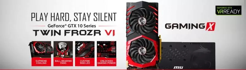 Placa video MSI GeForce GTX 1080 GAMING X 8GB GDDR5X 256bit
