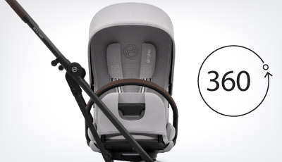 Carucior Cybex Eezy S Twist+2 Silver/Fog Grey