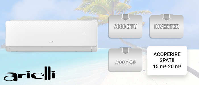 Aer Conditionat ARIELLI ASW-H12B4/FGR3DI-EU Inverter 12000 BTU Acoperire 20