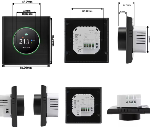 Kit Automatizare Incalzire Pardoseala Smart Q10 Controller pardoseala 4 ...