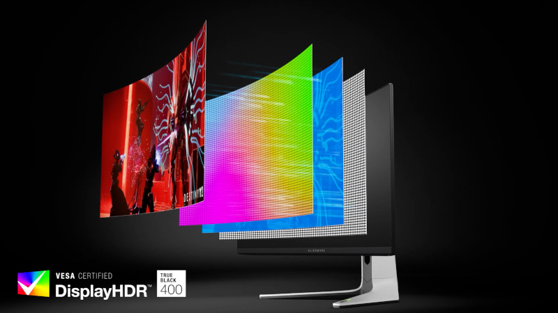 Monitor LED Alienware Gaming AW3423DW Curbat 34 inch UWQHD QD-OLED