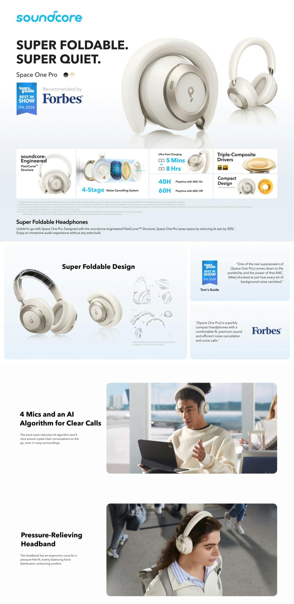 Y*i様 Anker Soundcore Space One Pro ワイヤレス Soundcore（Anker） Anker Soundcore Space One Pro (Bluetooth 5.3