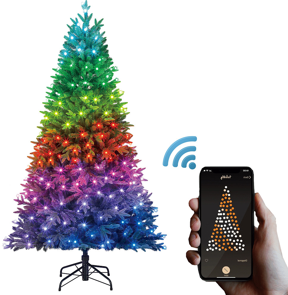 Brad Artificial de Craciun Iluminat LED Twinkly Smart cu Control