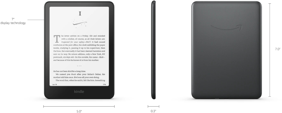 EBook Reader Amazon Kindle Paperwhite Signature 2024 32 GB Display