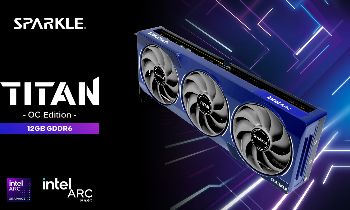 Sparkle Arc B580 12GB GDDR6 192 bit Titan OC