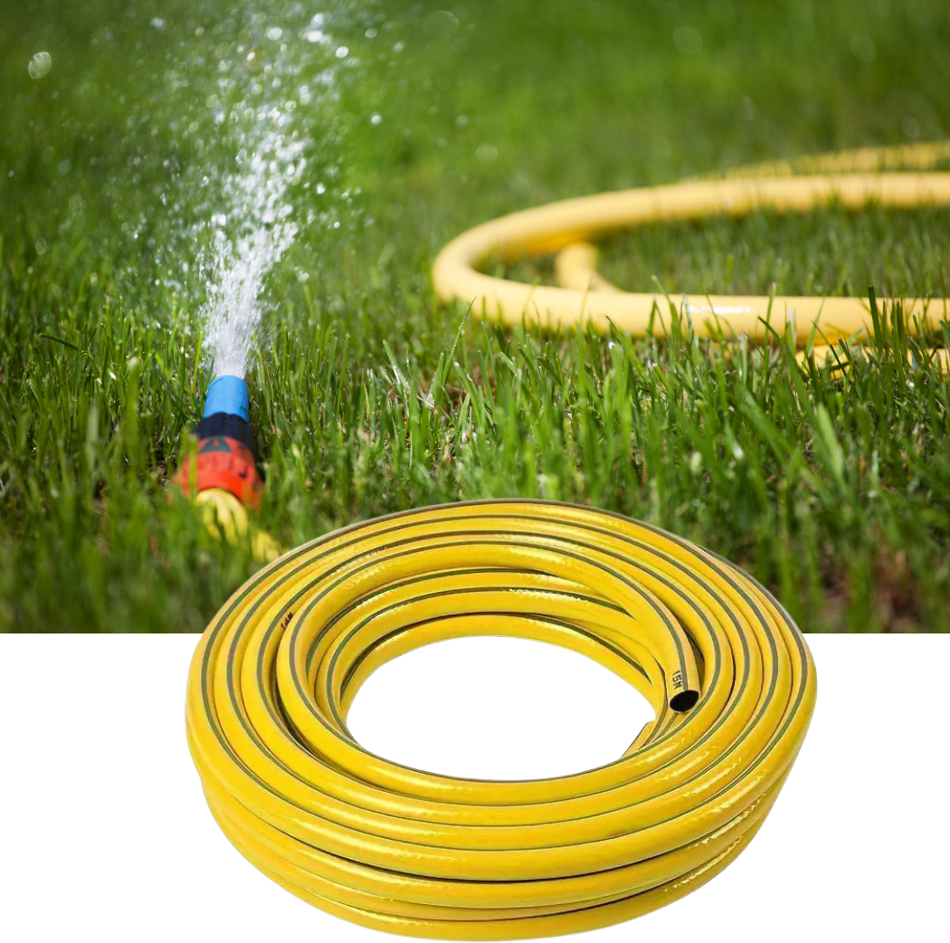 KMT Tools 2904622 Furtun de gradina din PVC ranforsat cu 3 straturi de ...