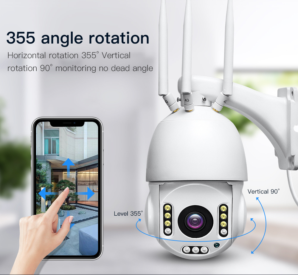 Camera de Supraveghere PTZ Profesionala 4G BAH-100 Ultra HD 30X Zoom ...