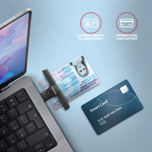 Cititor electronic carti de identitate Axagon PocketReader CRE-SMPA USB 2.0