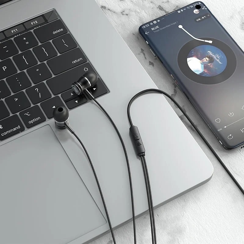 Casti cu fir HAVIT E303P Jack 3.5 mm Microfon Negru