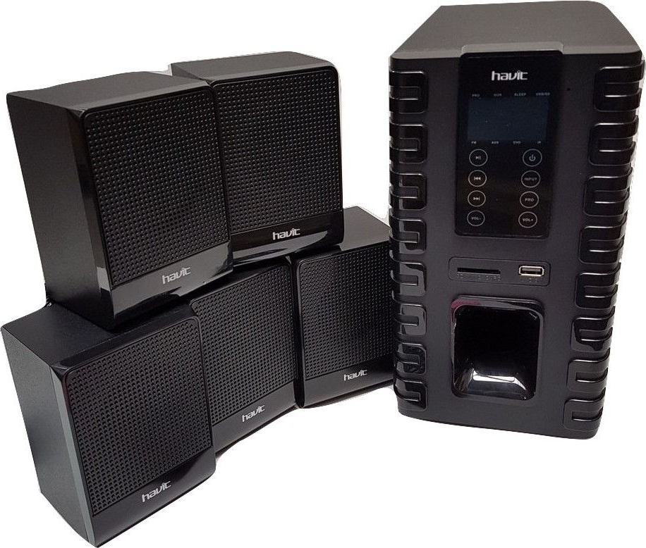 Set De 6 Boxe Audio Havit 5.1 + Dvd Player Putere Rms 60 W