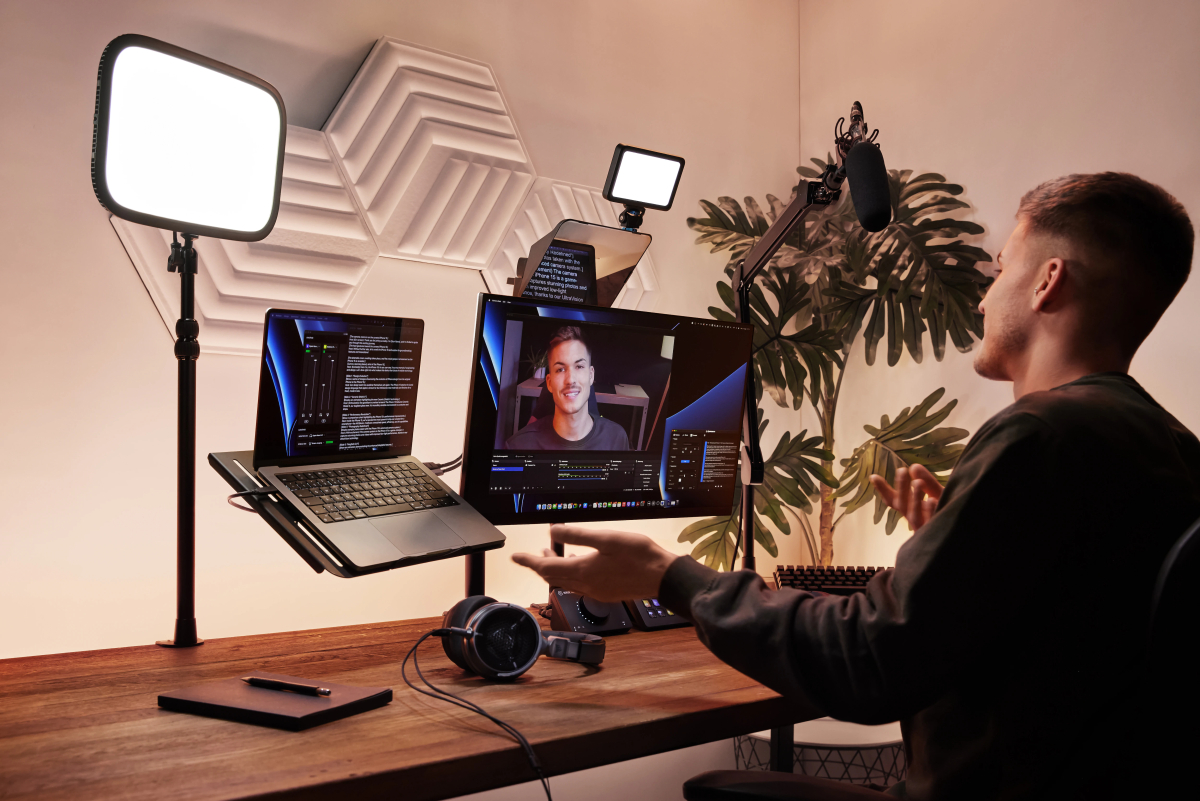 Program Monitor Incorporat Prompter Elgato 10WAD9901 Teleprompter cu monitor incorporat pentru ...