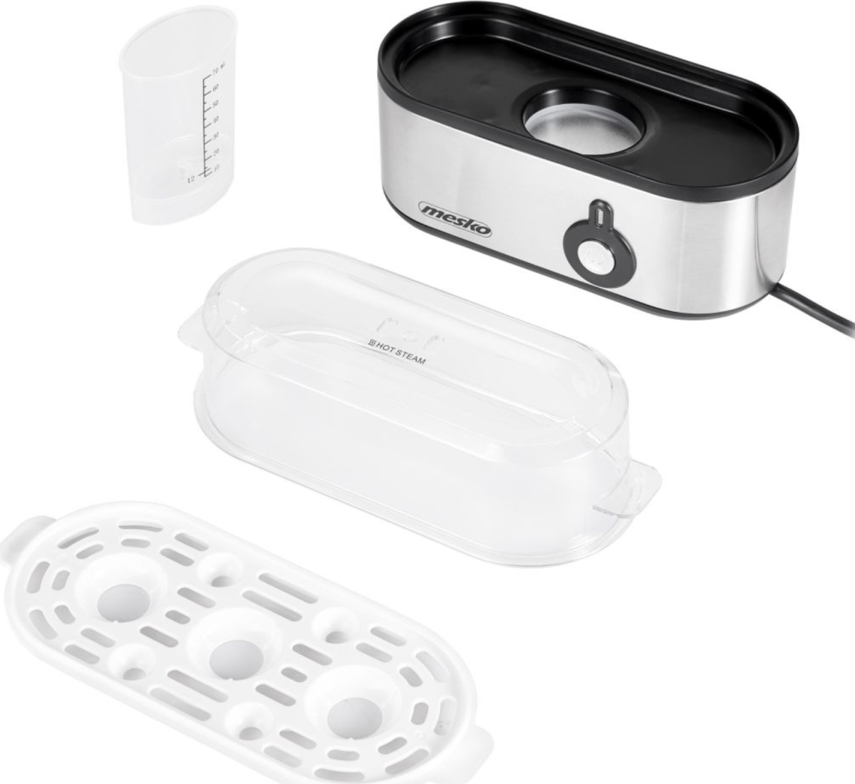 Aparat de fiert oua Mesko MS 4485 3 oua 350W Argintiu