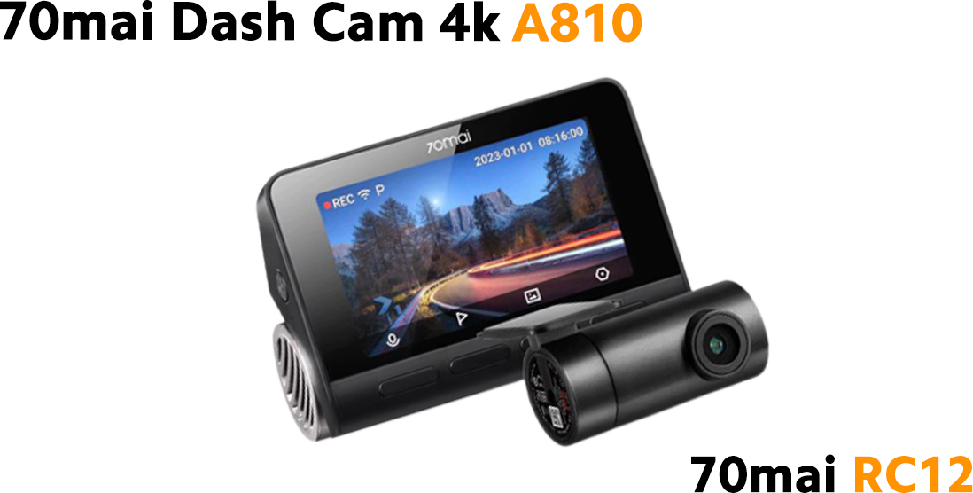 Set Camera auto 70mai Dash Cam 4K A810 Sony Starvis 2 IMX678 Dual