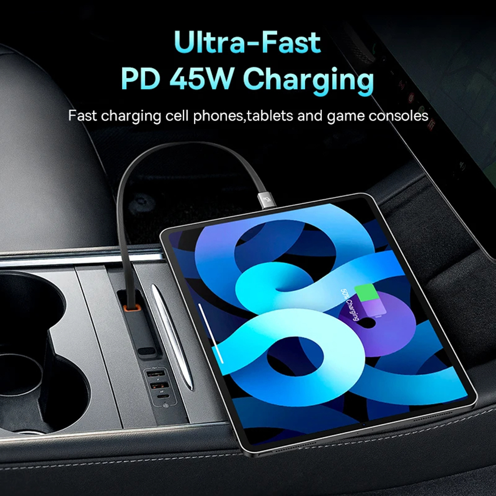 Hub Tesla 3Y USB-C PD45W 2xUSB Type-C Baseus B00051300111-00