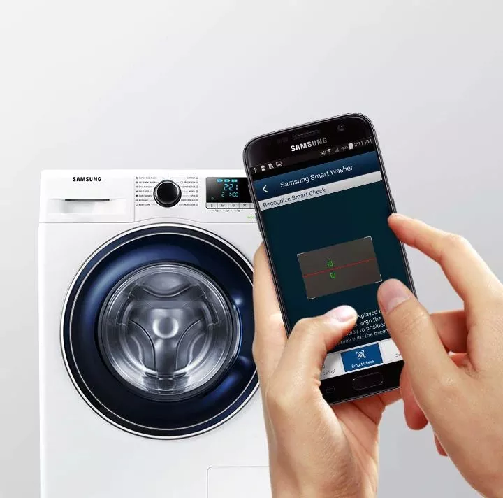 Samsung WW90J5446EW 9 kg 1400 RPM Clasa A+++ Eco Bubble Smart Check Alb | Masina de spalat rufe ww90j5446ew