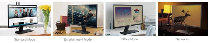 Patru moduri presetate la BenQ GW2470ML Patru moduri presetate la BenQ GW2470ML