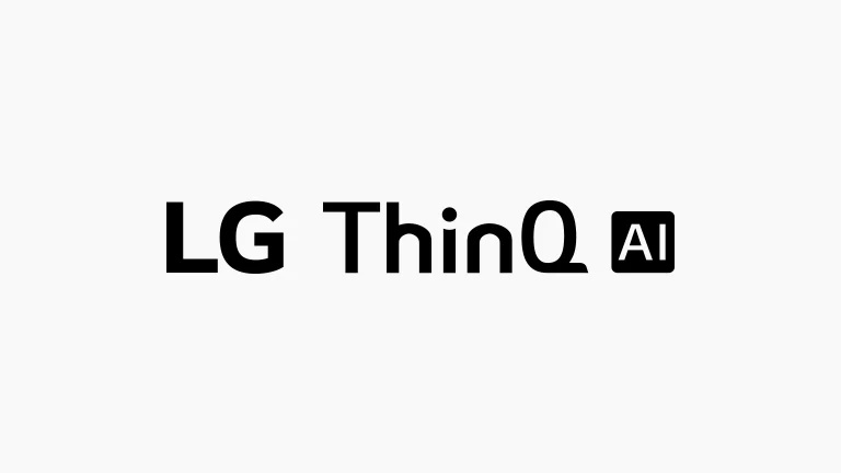 Acest card descrie comenzile vocale. Au fost incluse logourile LG ThinQ AI logo-ul.