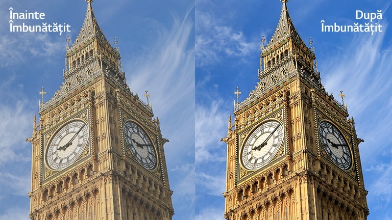 Imaginea din partea dreaptă a Big Ben-lui cu textul