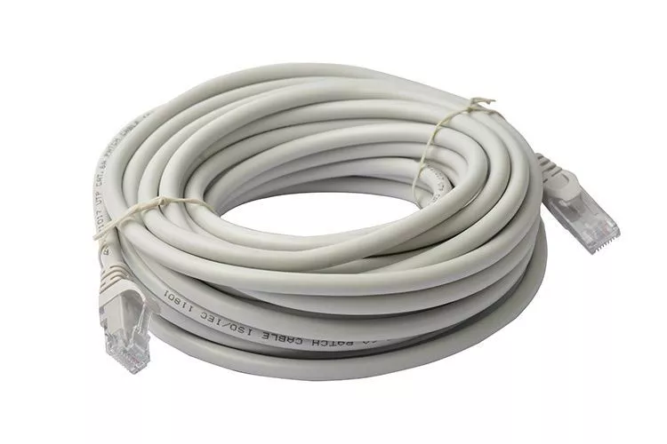 Cablu UTP Retea Gri Ethernet Cat 5e 10m Lungime - Cablu Patch de ...
