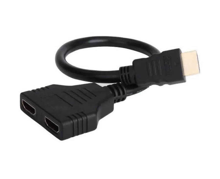 Hub HDMI cu 2 porturi spliter/ multiplicator 1 la 2 cablu 20cm la CEL.ro