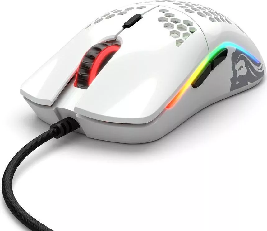 Gaming Mouse Racing Mouse Glorious PC Gaming Race Model O Ultrausor 67g Alb Gloss