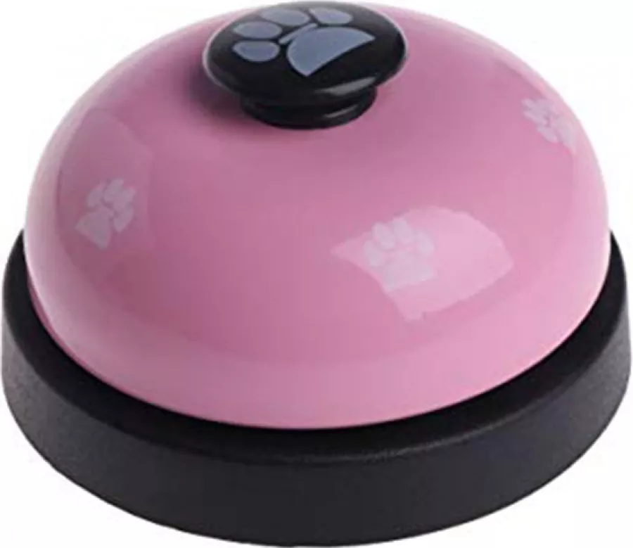 Clopotel interactiv pentru caini si pisici roz Gonga PA046-roz