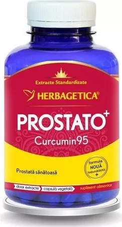 Herbagetica Prostato Curcumin 95 60Cps + Prostato Stem 60Cps Pachet 1+1-50%