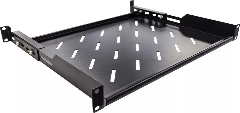 Raft rack 19 fix cu prindere ajustabila LanKATT tava rack 300mm - 1U ...