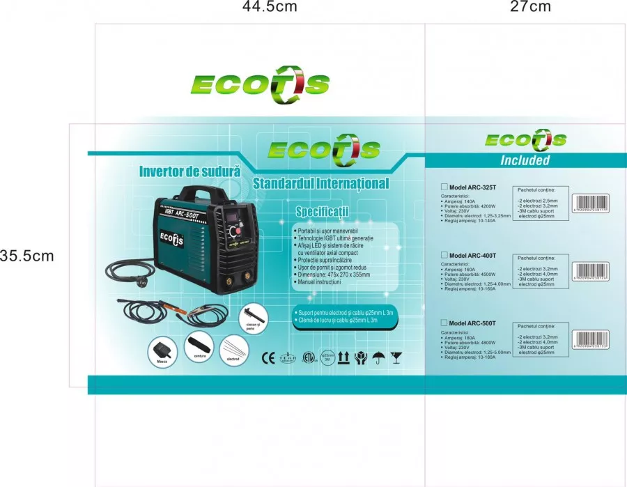 Ecotis Controller Aparat de Sudura - ECOTIS - ARC 325T 325T - cel.ro
