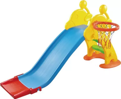 Tobogan 2 In 1 Pentru Copii Alibibi Cu Cos De Baschet Qhh