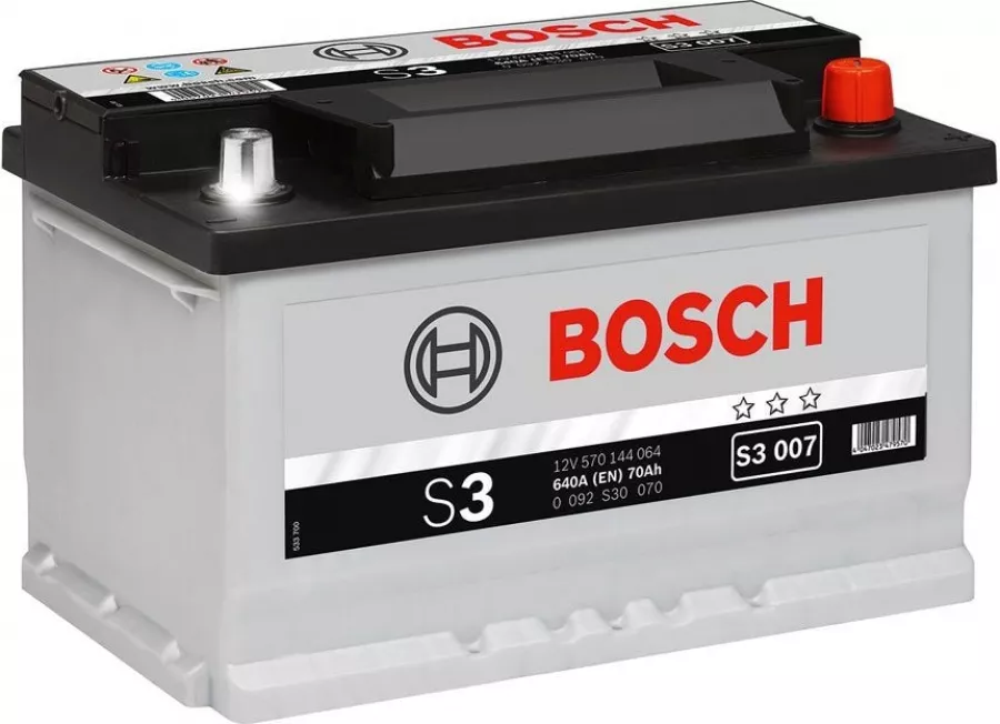 Batterie Bosch S3 S3005 12V 56Ah – Compatible VW Golf VI/VII, Dimensions 242x175x190 Mm