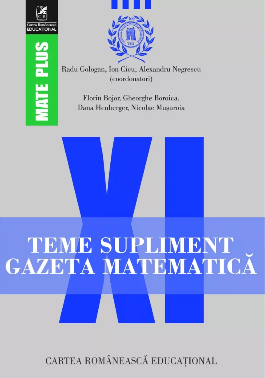 batch Assert hospital Teme supliment Gazeta Matematica. Clasa a XI-a la CEL.ro