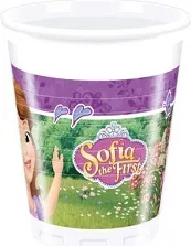 Set 8 pahare din plastic Sofia the First multicolor 200 ml 3z0_639 - cel.ro