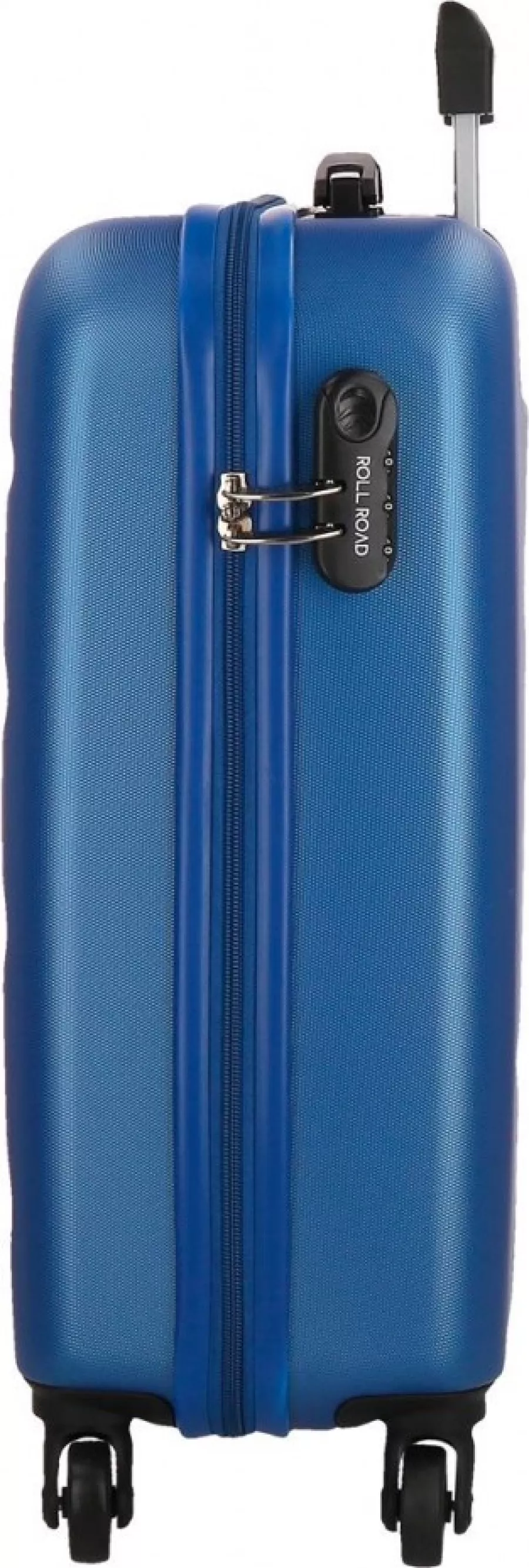 Troler ABS 55 cm 4 roti Roll Road Flex albastru