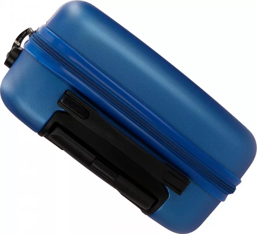 Troler ABS 55 cm 4 roti Roll Road Flex albastru