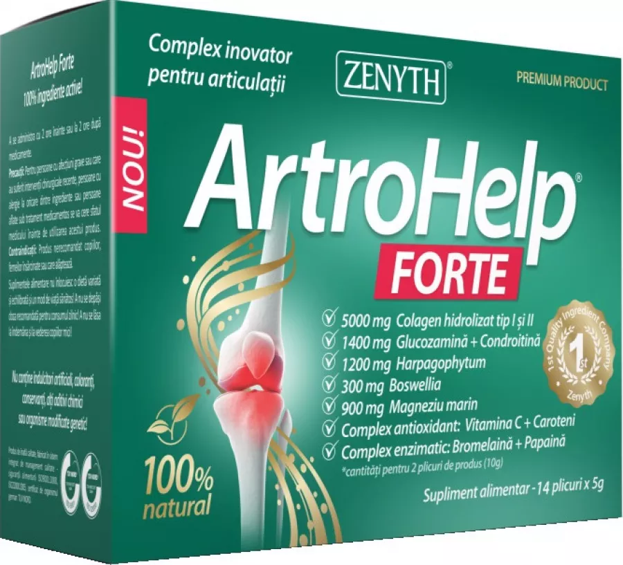 ArtroHelp Forte, pentru articulații, 14 plicuri - de la ZENYTH