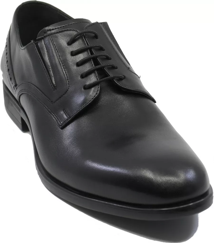 Resembles Like Scrutinize Pantofi negri eleganti pentru barbati din piele naturala-40 EU la CEL.ro