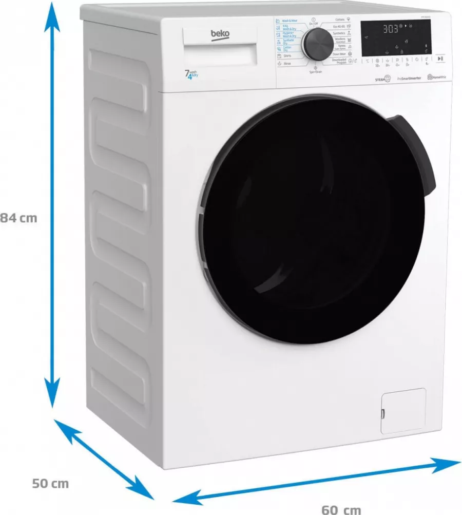 Masina de spalat rufe Beko HTE7616X0 Clasa E 7 Kg HomeWhiz Inverter ...
